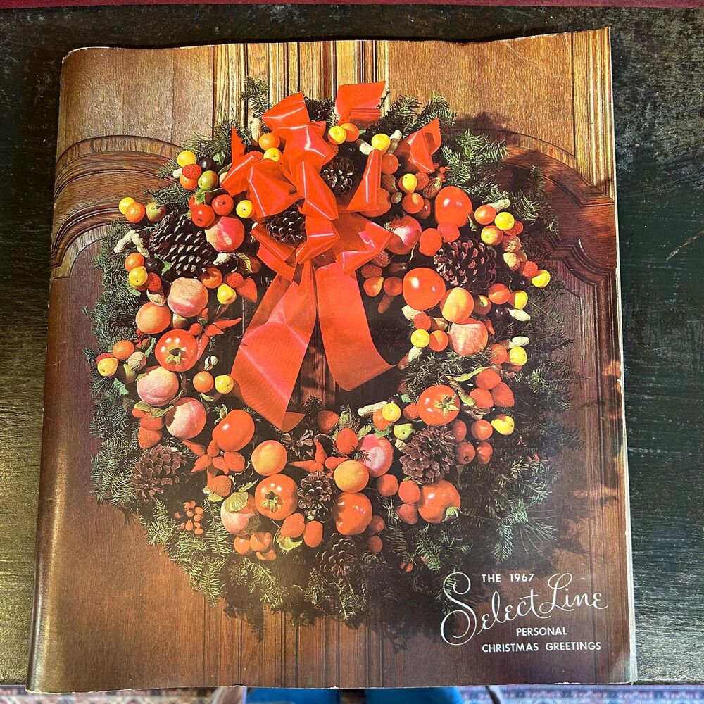 Vintage Select-A-Line Personal Christmas Greetings Catalog Holiday Card Booklet